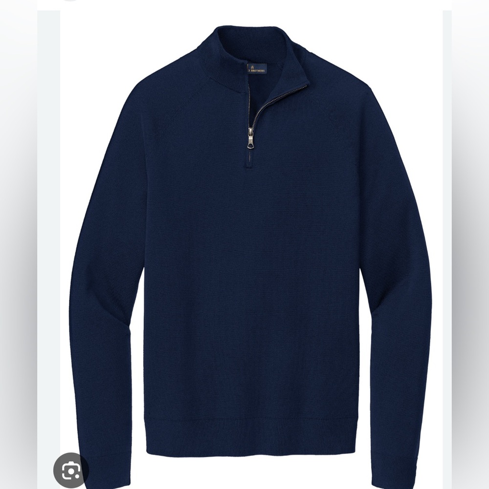 NWOT Brooks Brothers® Cotton Stretch 1/4 Zip Sweater